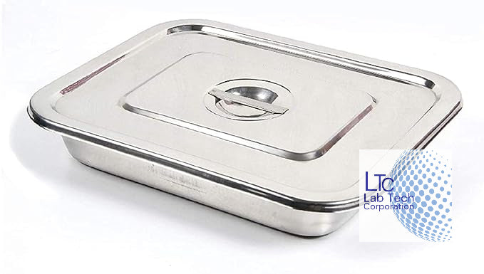 Stainless Steel Tray with Lid - Surgical instruments.