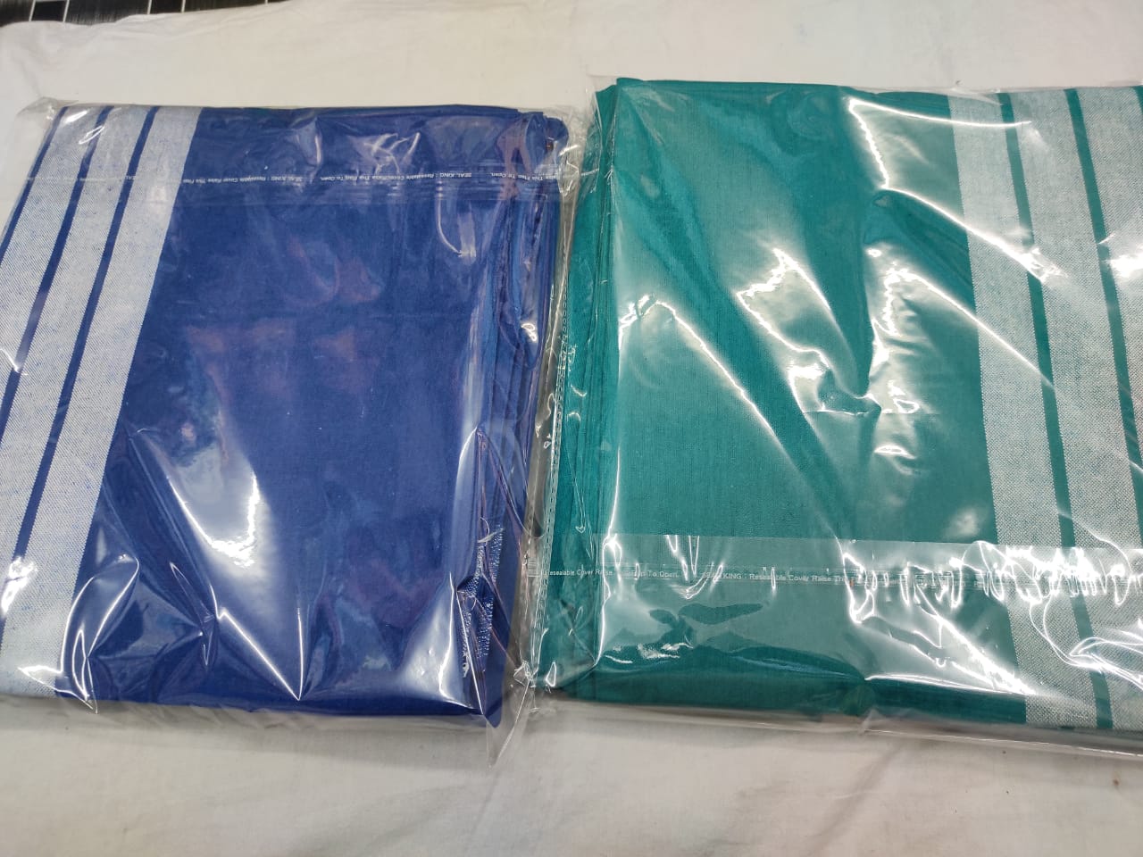 100% Cotton Hospital Bedsheet / Hospital Blanket / Hotel Bedsheet / Home use Single Size Blanket - ( 60 inch 90 inch)