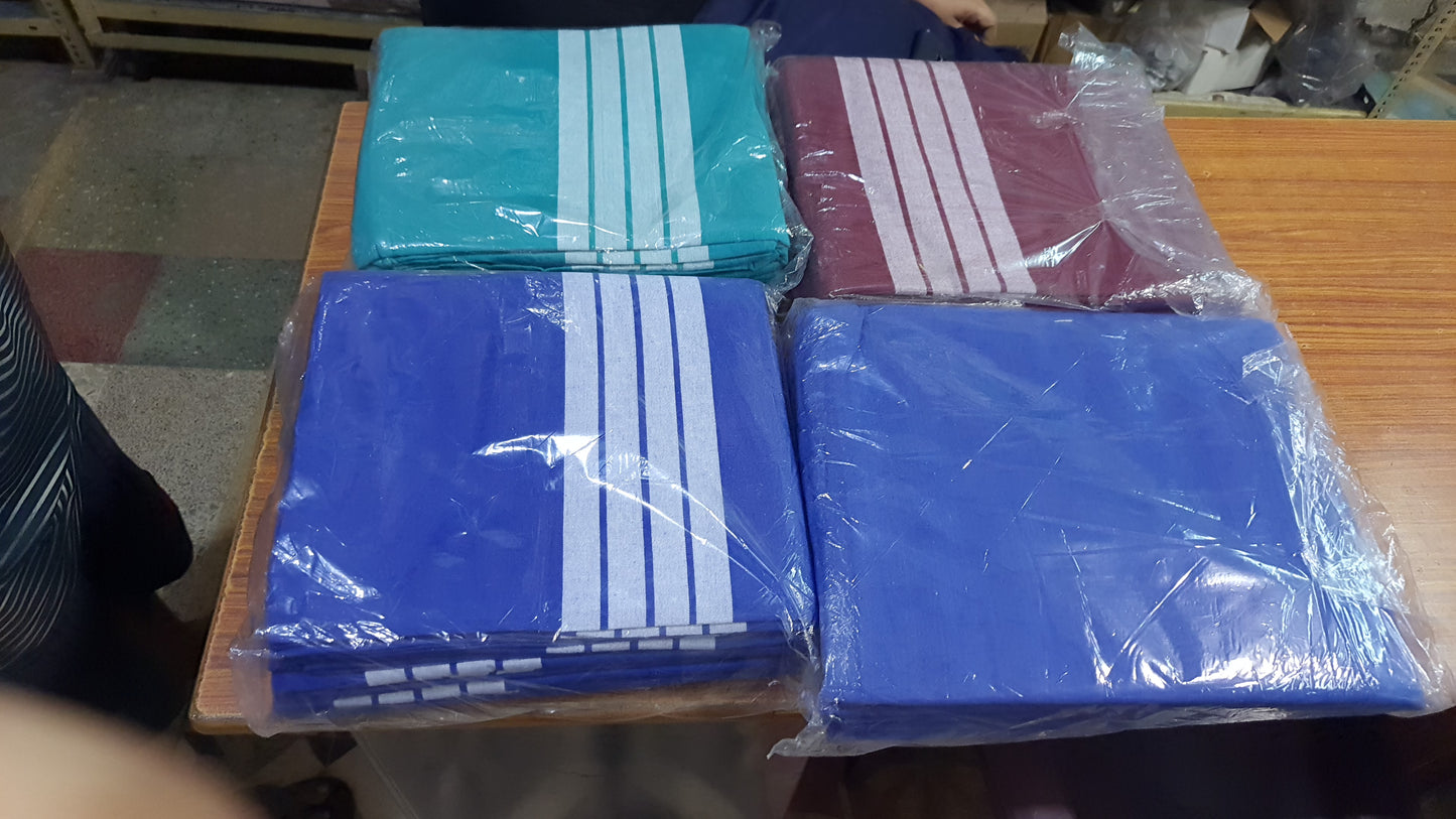 100% Cotton Hospital Bedsheet / Hospital Blanket / Hotel Bedsheet / Home use Single Size Blanket - ( 60 inch 90 inch)