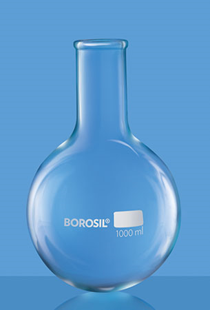 Round Bottom Flask Borosillicate Glass BOROSIL Brand