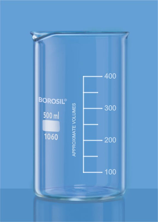 BOROSIL Tall Form Beaker With Spout