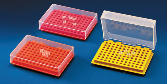 PCR TUBE RACK WITH HINGES - AUTOCLAVABLE