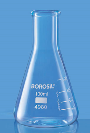 BOROSIL Erlenmeyer (Conical) Flask