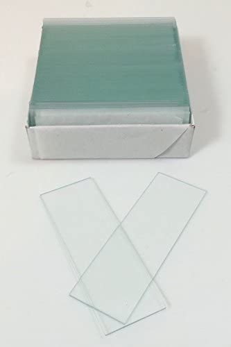 Microscope Glass Slide - Plain, Pre-Cleaned, Grounded Edges - Pack of 50, Size: 75 x 25 mm, Thickness: 1.1-1.2 mm