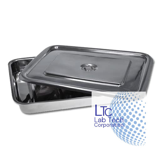 Stainless Steel Tray with Lid - Surgical instruments.