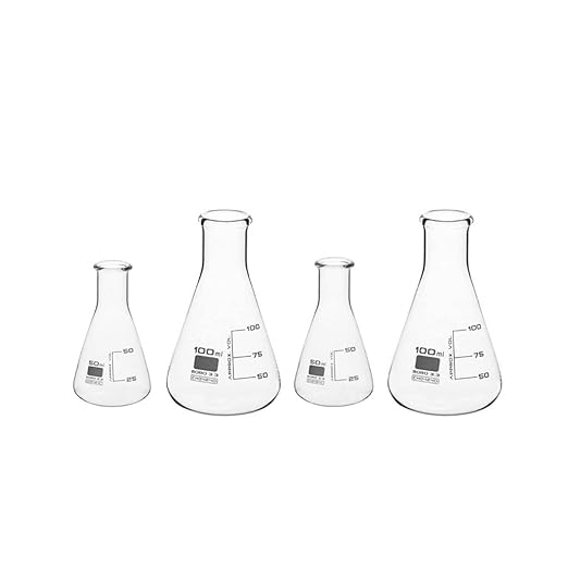 Conflake Glass Conical flask Graduated. - Borosilicate glass – M/S LAB TECH CORPORATION
