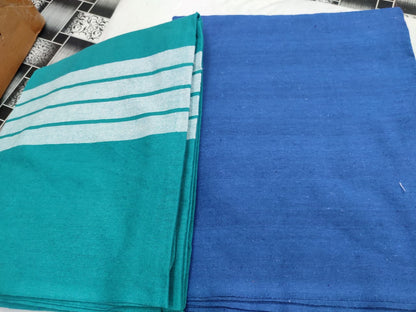 100% Cotton Hospital Bedsheet / Hospital Blanket / Hotel Bedsheet / Home use Single Size Blanket - ( 60 inch 90 inch)