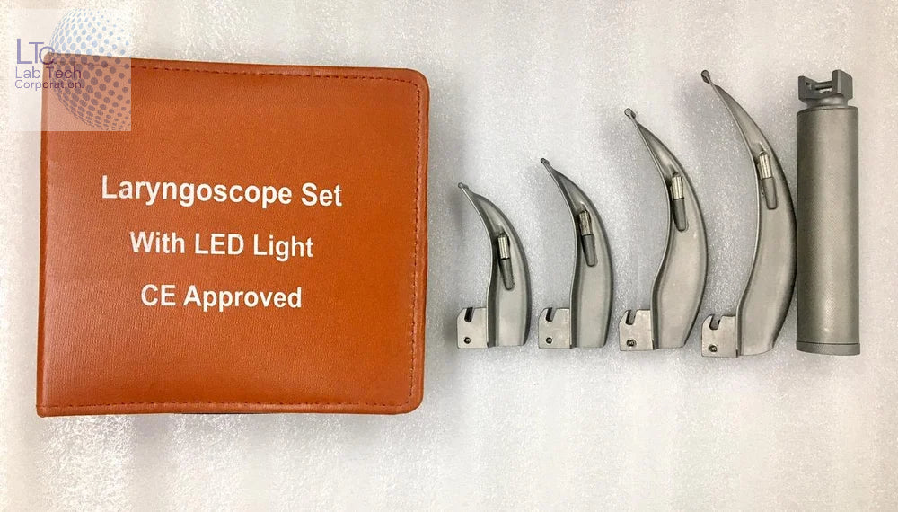 Laryngoscope Set Blade Size 1, 2, 3 & 4 SURGICAL INSTRUMENTS