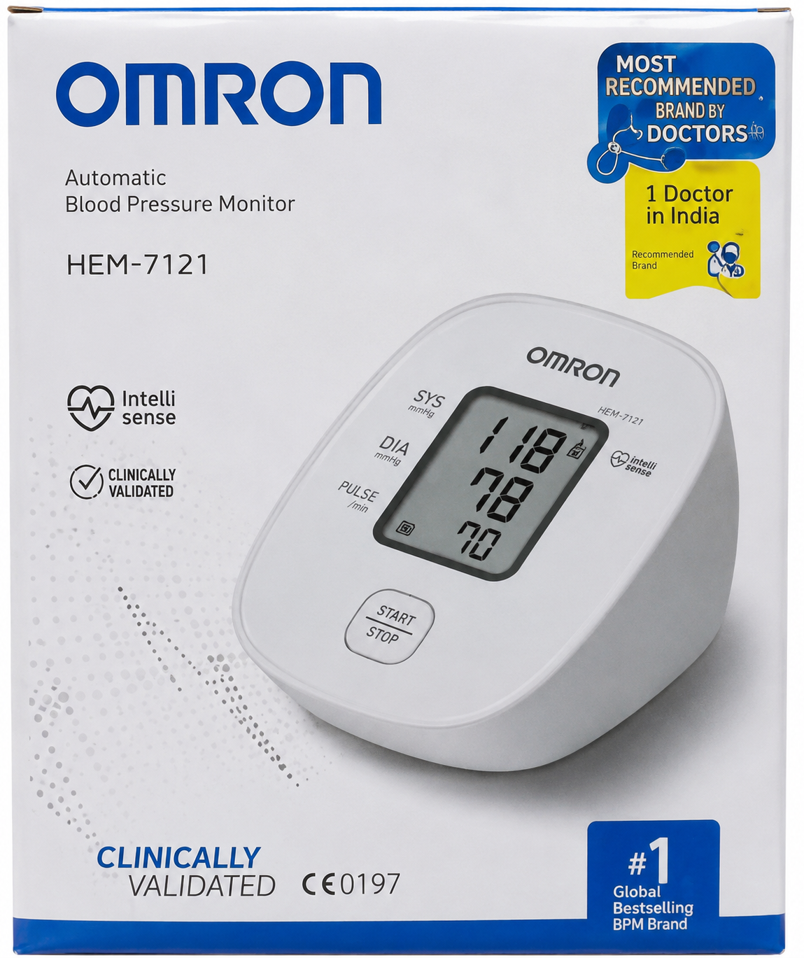Omron HEM 7121J Fully Automatic Digital Arm Blood Pressure Monitor