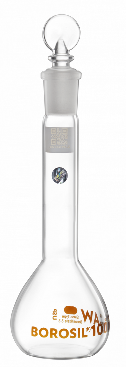 Volumetric Flask Borosillicate Glass BOROSIL Brand